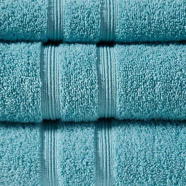 Bath Towels-Kirklands Home Teal Turkish Cotton 6-pc. Towel Set Blue