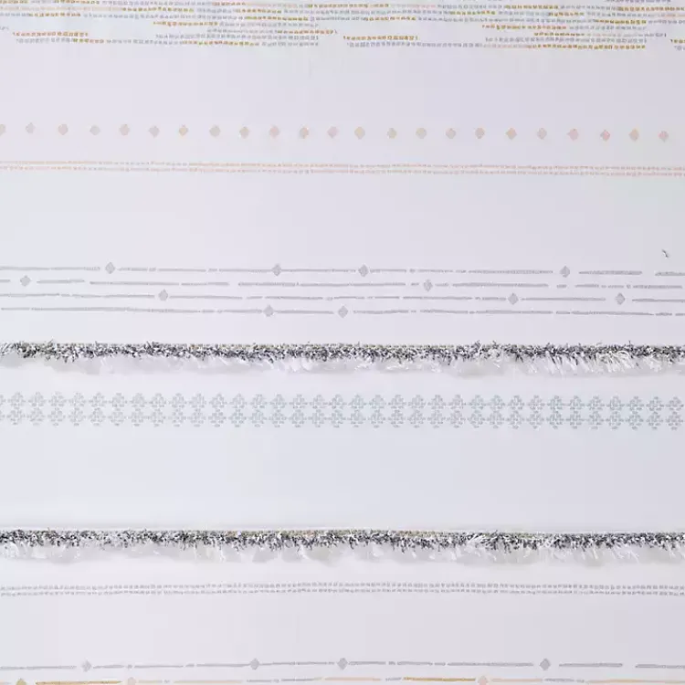 Shower Curtains-Kirklands Home Neutral Striped Boho Cotton Shower Curtain