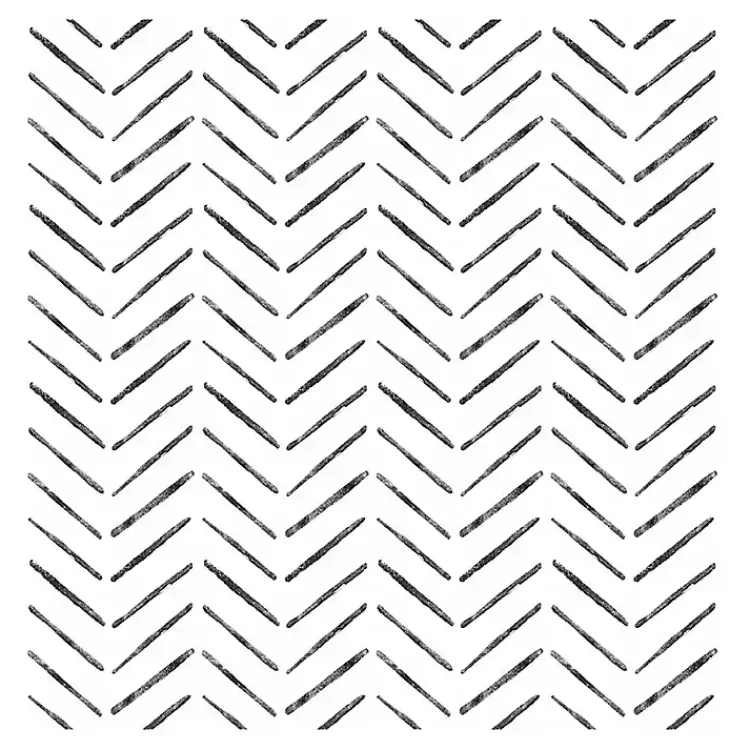Wall Murals & Wallpaper-Kirklands Home Black & White Chevron Peel & Stick Wallpaper
