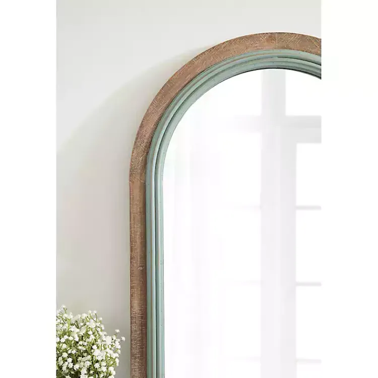Decorative Mirrors-Kirklands Home Palmer Arch Wood Wall Mirror