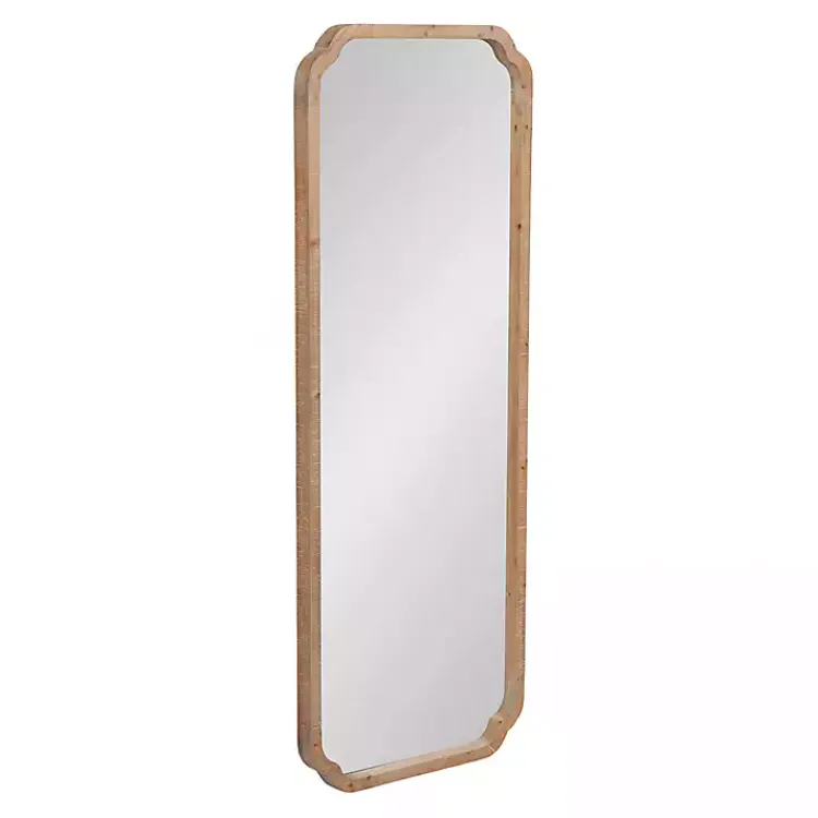 Decorative Mirrors-Kirklands Home Natural Wood Marston Wall Mirror