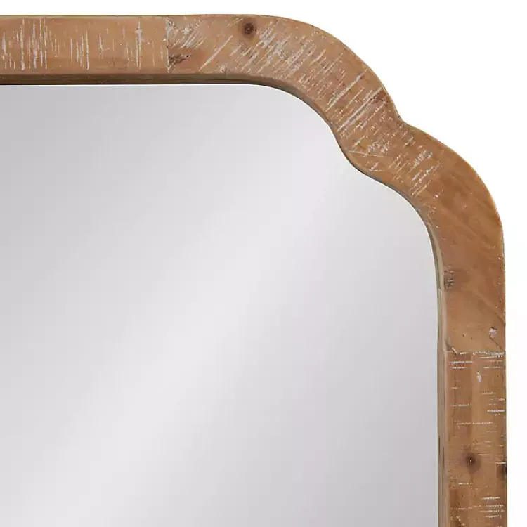 Decorative Mirrors-Kirklands Home Natural Wood Marston Wall Mirror