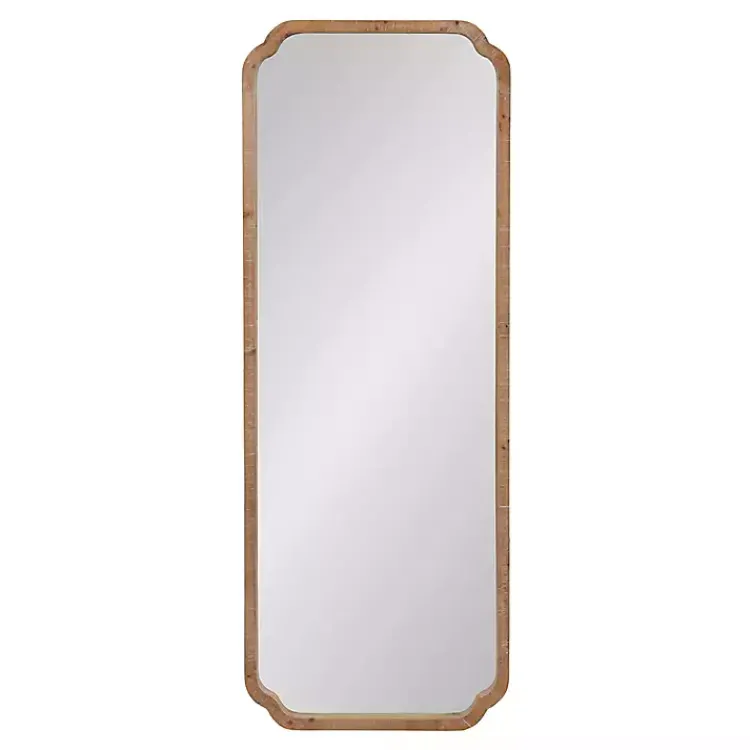 Decorative Mirrors-Kirklands Home Natural Wood Marston Wall Mirror