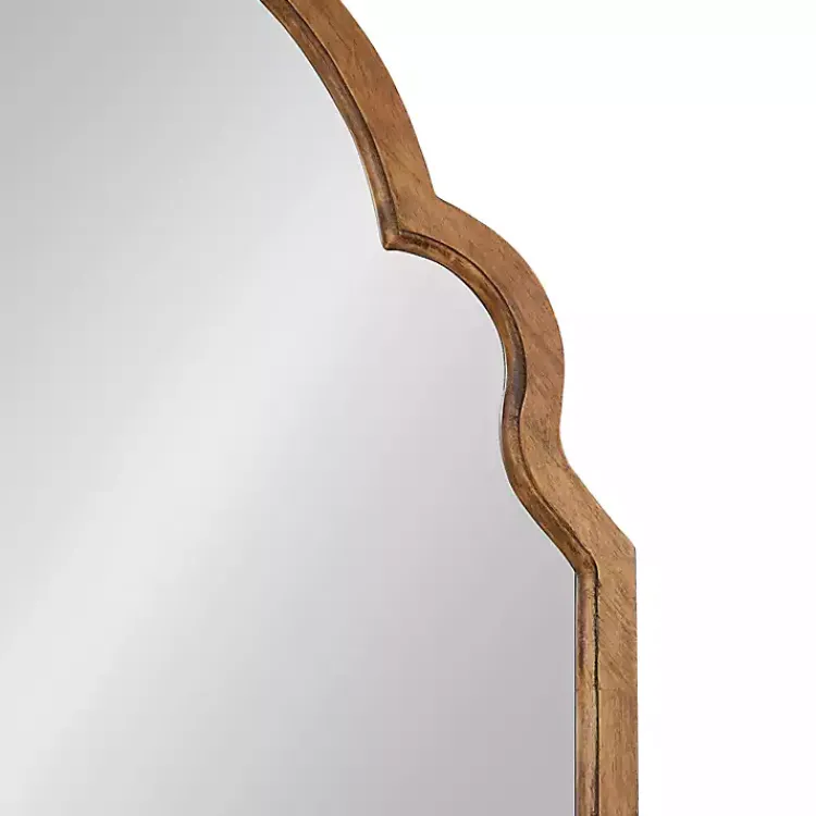 Decorative Mirrors-Kirklands Home Brown Wood Arch Hogan Wall Mirror