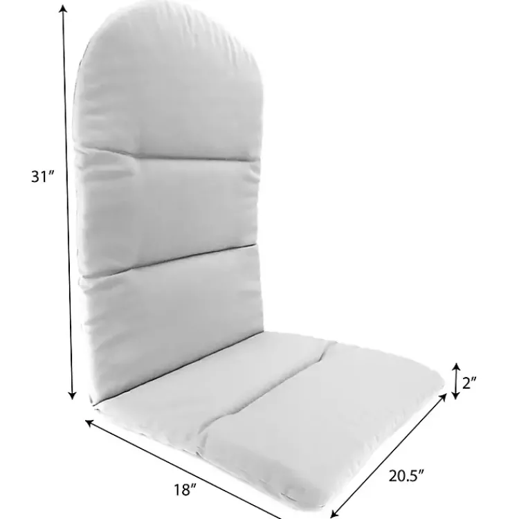 Outdoor Cushions & Pillows-Kirklands Home Midnight Navy Outdoor Adirondack Cushion Blue