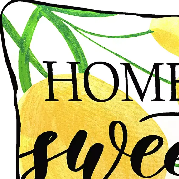 Outdoor Cushions & Pillows-Kirklands Home Lemon Home Sweet Home Outdoor Lumbar Pillow