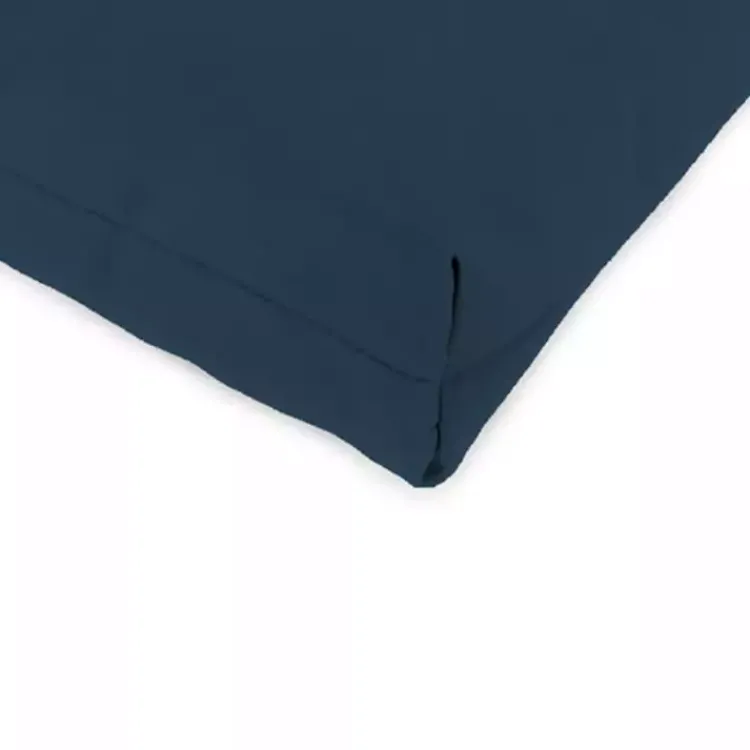 Outdoor Cushions & Pillows-Kirklands Home Indigo Canvas French Edge Outdoor Chair Cushion Blue