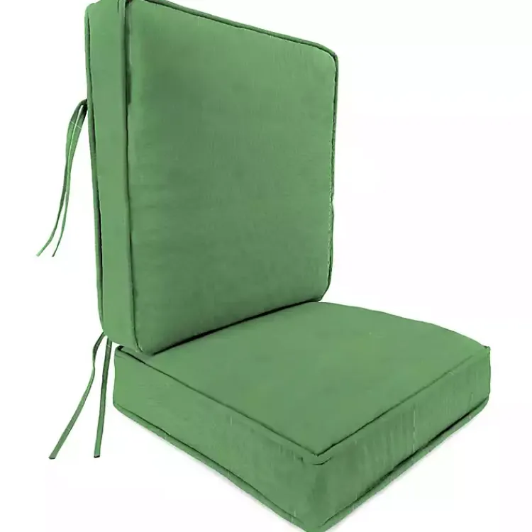Outdoor Cushions & Pillows-Kirklands Home Solid Outdoor Deep Seat Cushion Green