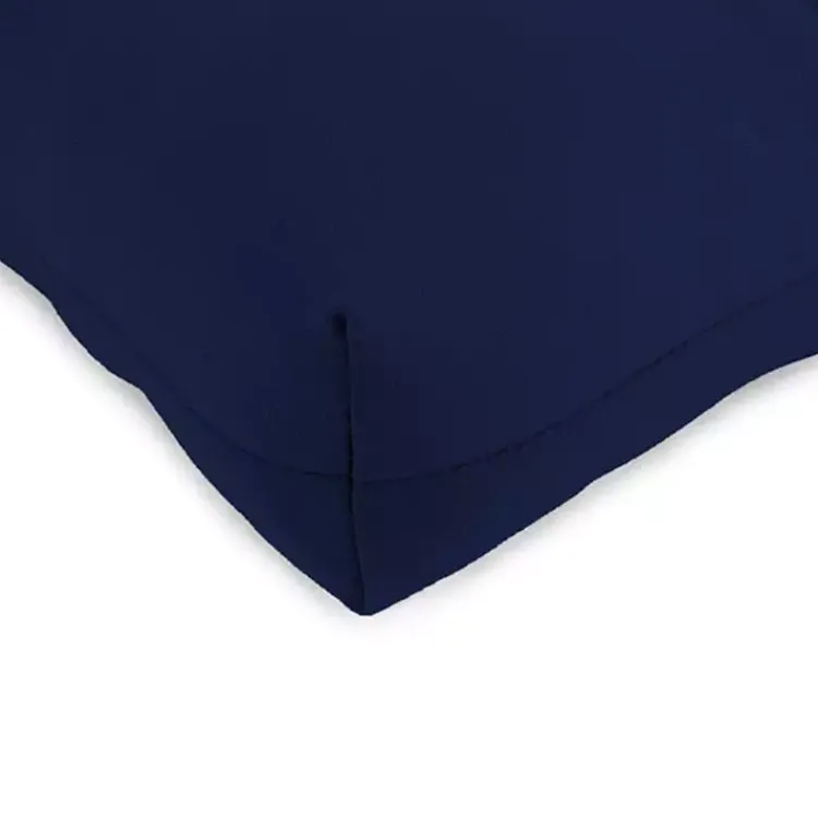 Outdoor Cushions & Pillows-Kirklands Home Navy Tufted Outdoor Chair Cushions, Set of 2 Blue