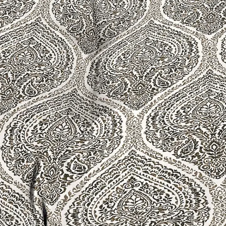 Outdoor Cushions & Pillows-Kirklands Home Medallion Tufted Outdoor Bench Cushion Brown