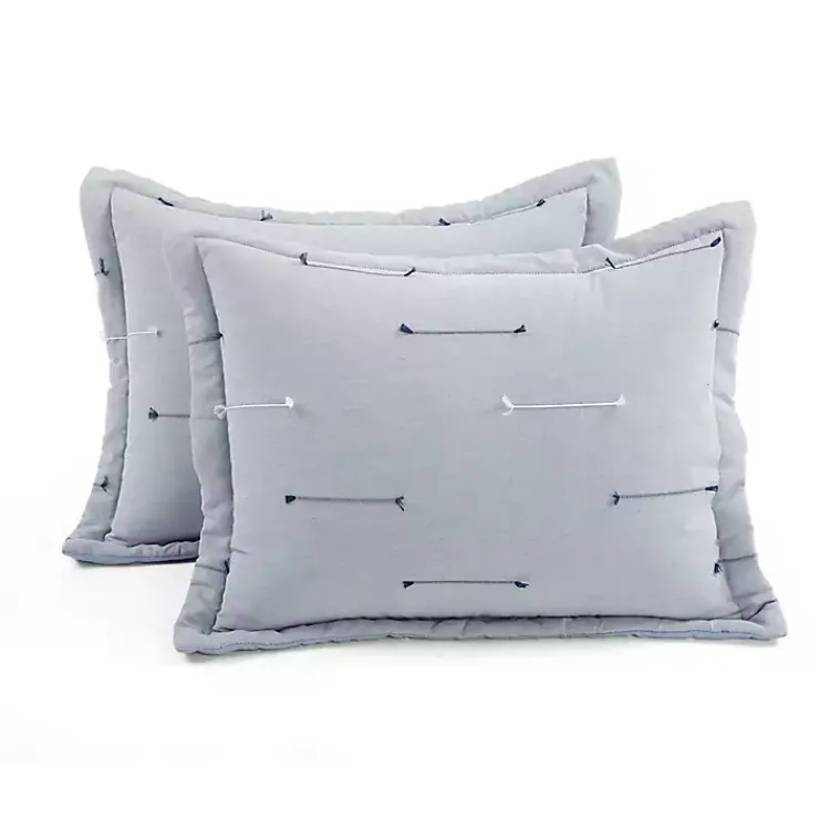 Comforters-Kirklands Home Clip Jacquard 3-pc. Full/Queen Comforter Set Gray