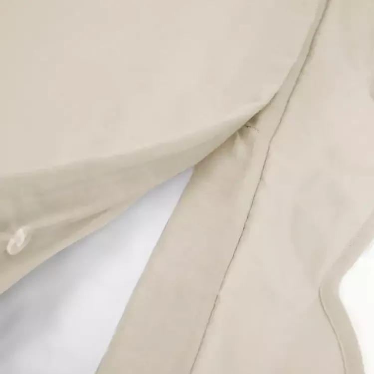 Duvets-Kirklands Home Tan Scallop Edge 3-pc. Full/Queen Duvet Cover Set