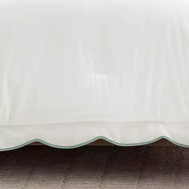 Comforters-Kirklands Home Blue Scalloped Edge 3-pc. King Comforter Set