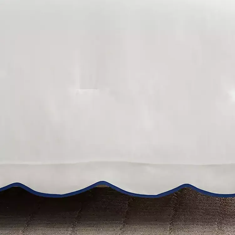 Comforters-Kirklands Home Navy Scalloped Edge 3-pc. Full/Queen Comforter Set