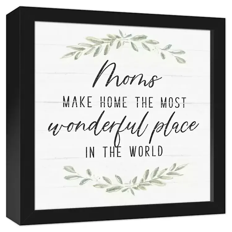 Wall Quotes & Signs-Kirklands Home Mom Make Home Wonderful Framed Canvas Print