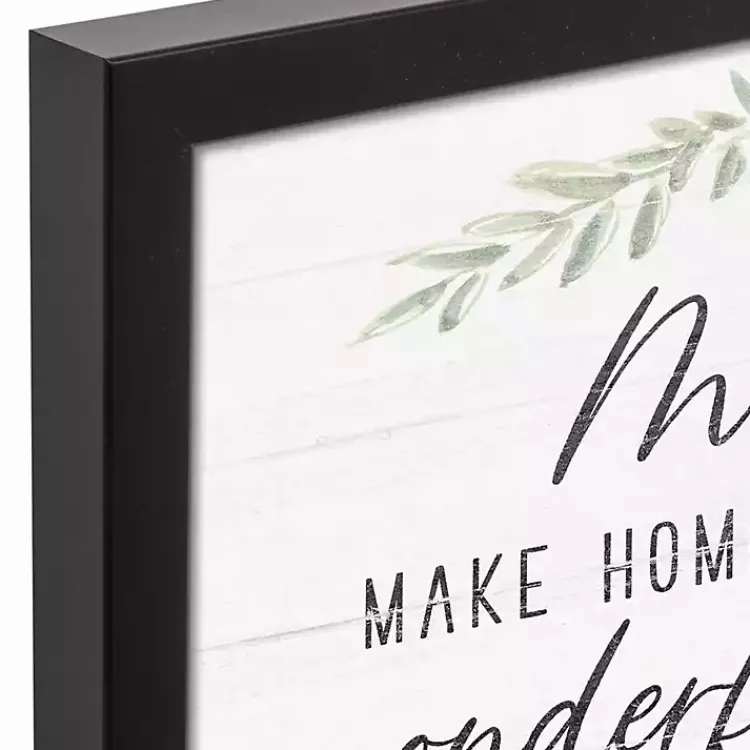 Wall Quotes & Signs-Kirklands Home Mom Make Home Wonderful Framed Canvas Print