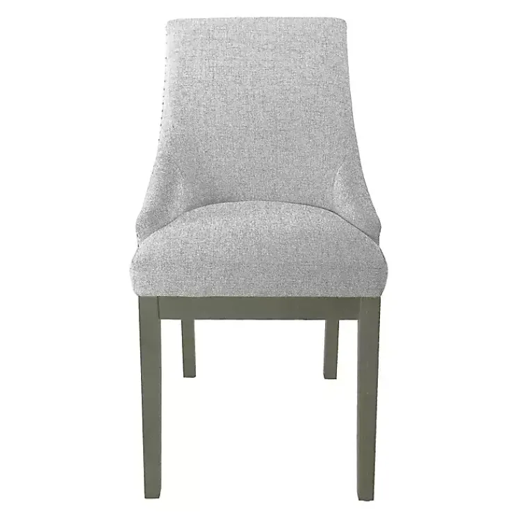 Dining Chairs-Kirklands Home Neutral Upholstered Barrel Dining Chair Multi