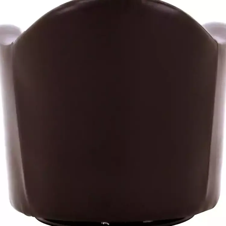 Accent Chairs-Kirklands Home Max Faux Leather Swivel Club Accent Chair Brown