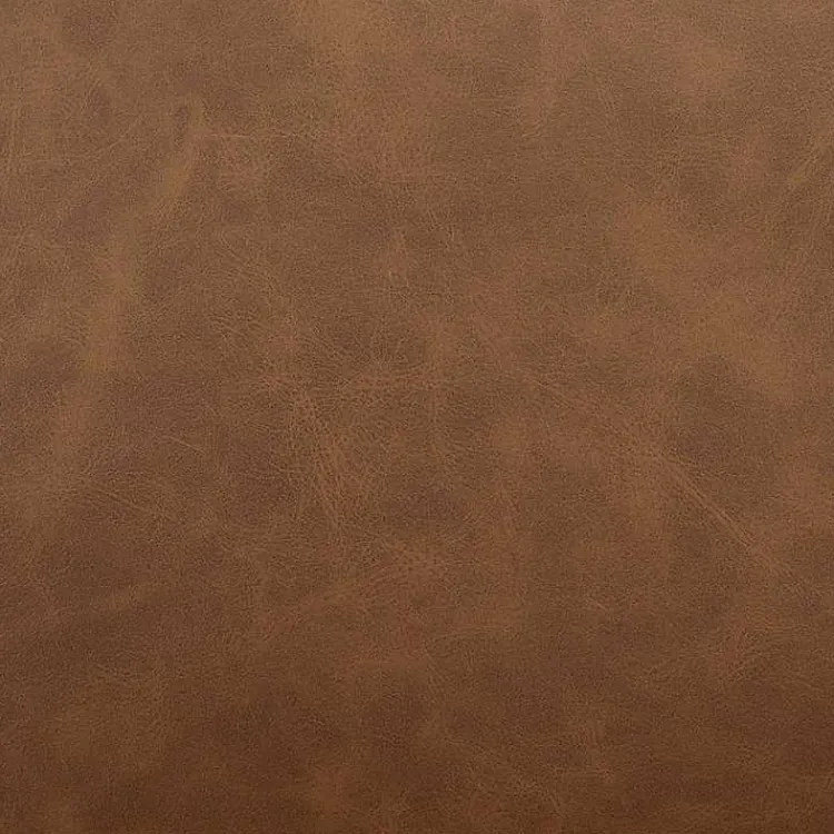 Accent Chairs-Kirklands Home Saddle Faux Leather Accent Chair Brown