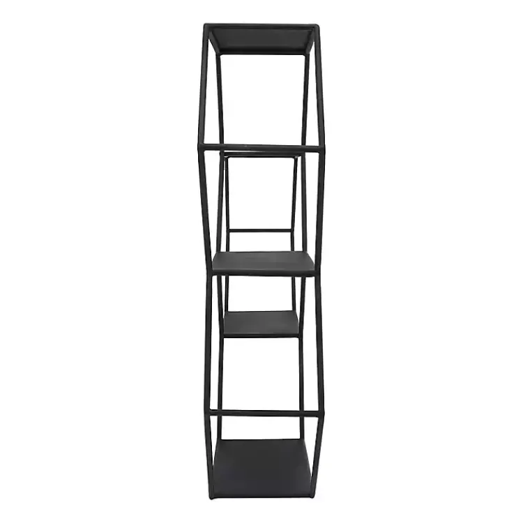 Shelves-Kirklands Home Black Metal Hexagon Wall Shelf