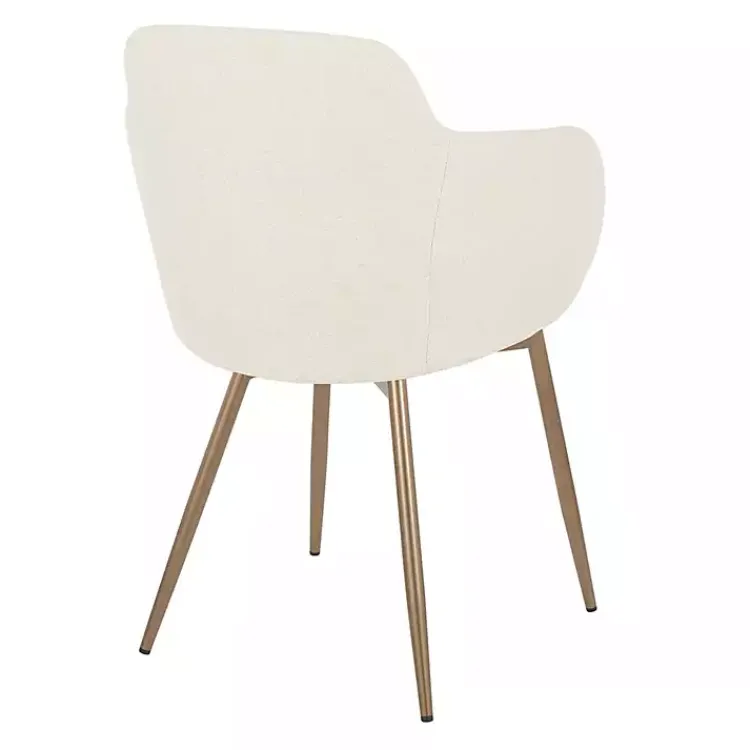 Accent Chairs-Kirklands Home Cream Modern Accent Chairs, Set of 2 White