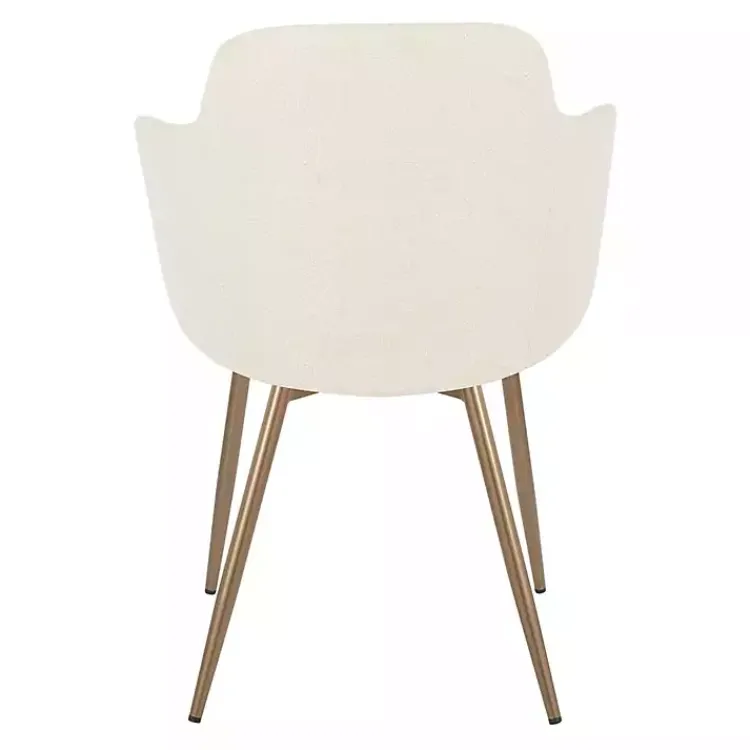 Accent Chairs-Kirklands Home Cream Modern Accent Chairs, Set of 2 White