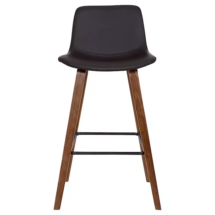 Bar Stools & Counter Height Stools-Kirklands Home Faux Leather Maddie Bar Stool Brown