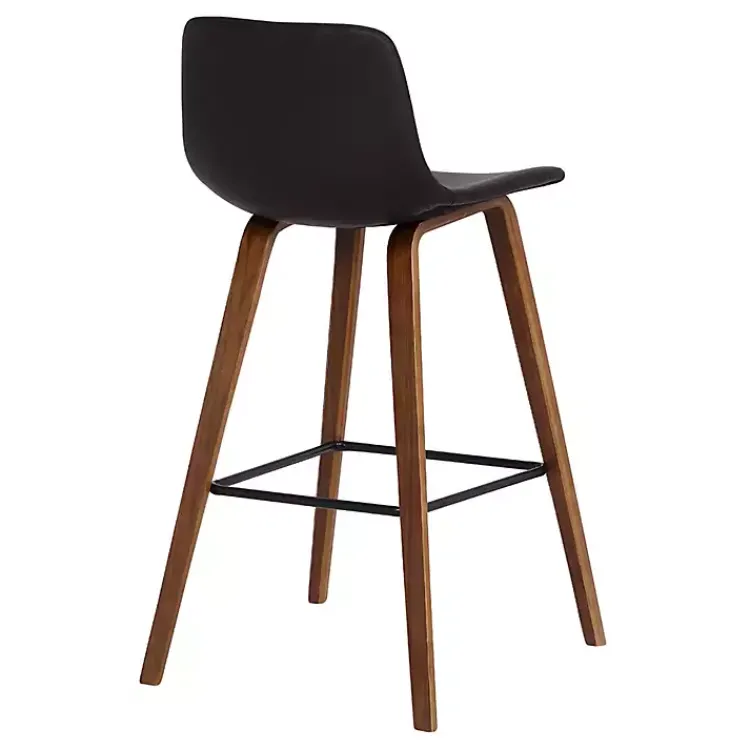 Bar Stools & Counter Height Stools-Kirklands Home Faux Leather Maddie Bar Stool Brown