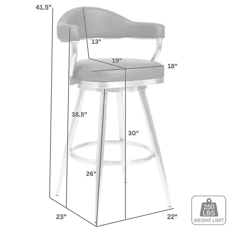 Bar Stools & Counter Height Stools-Kirklands Home Vintage Faux Leather Justin Bar Stool Brown