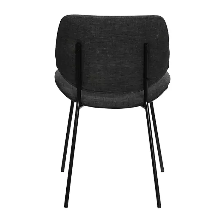 Dining Chairs-Kirklands Home Charcoal Quest Dining Chair Black