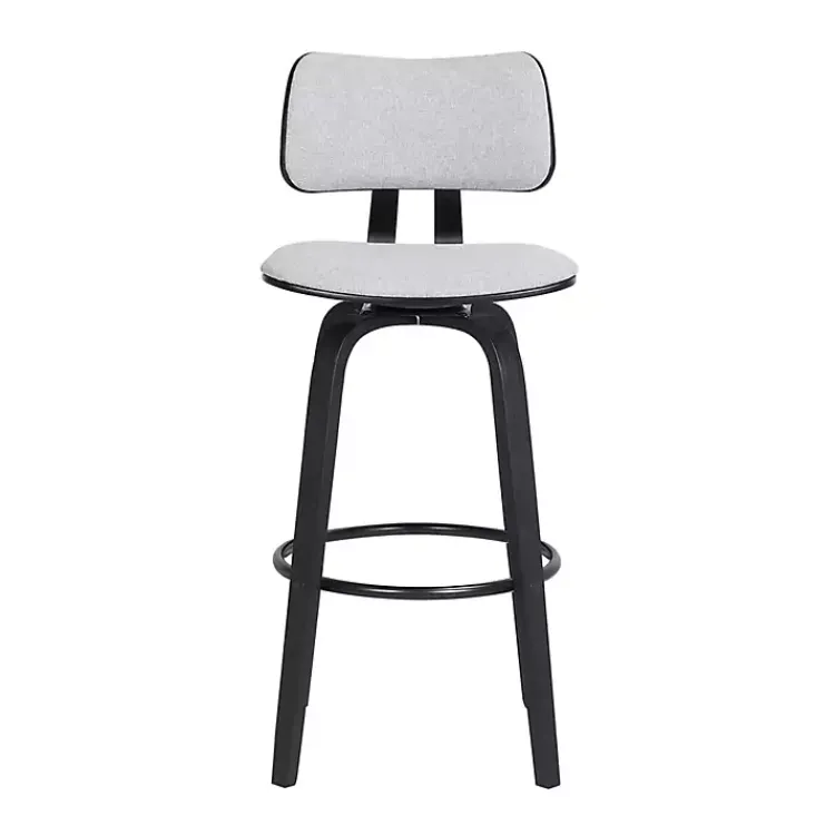 Bar Stools & Counter Height Stools-Kirklands Home Light Pico Swivel Counter Stool Gray