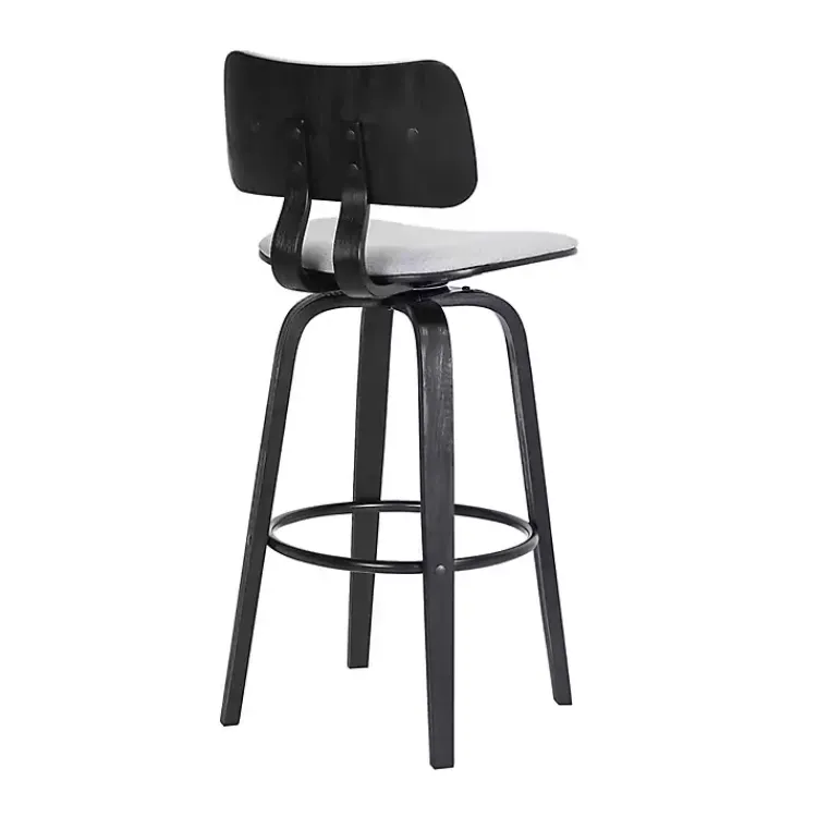 Bar Stools & Counter Height Stools-Kirklands Home Light Pico Swivel Counter Stool Gray