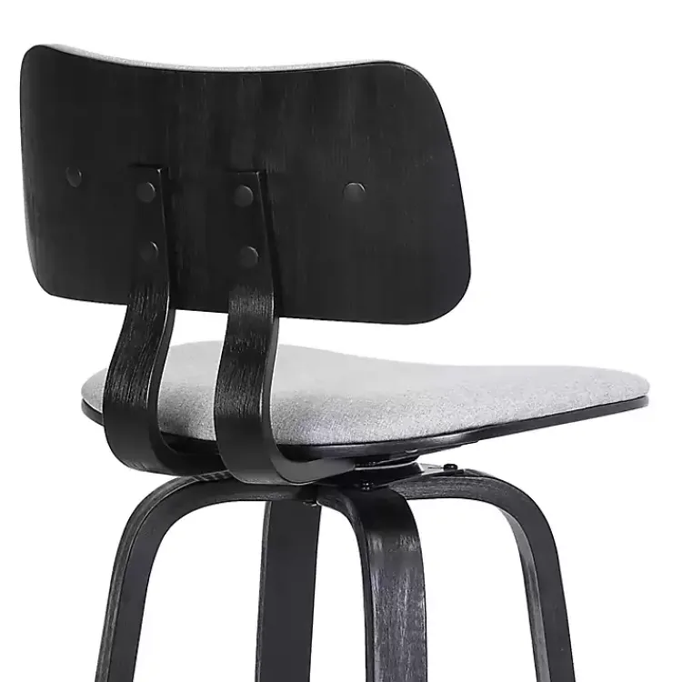 Bar Stools & Counter Height Stools-Kirklands Home Light Pico Swivel Counter Stool Gray