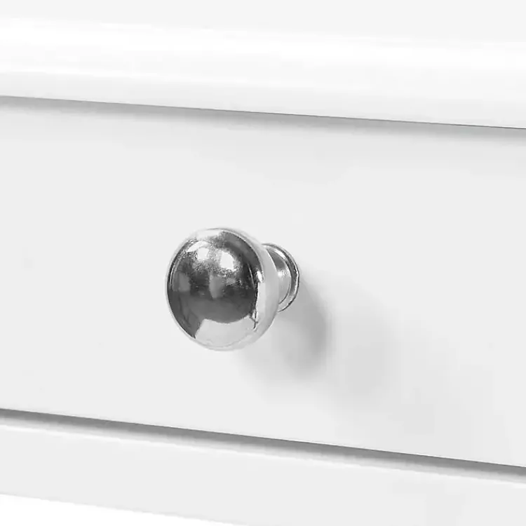 Accent & End Tables-Kirklands Home French Country Single Drawer Accent Table White