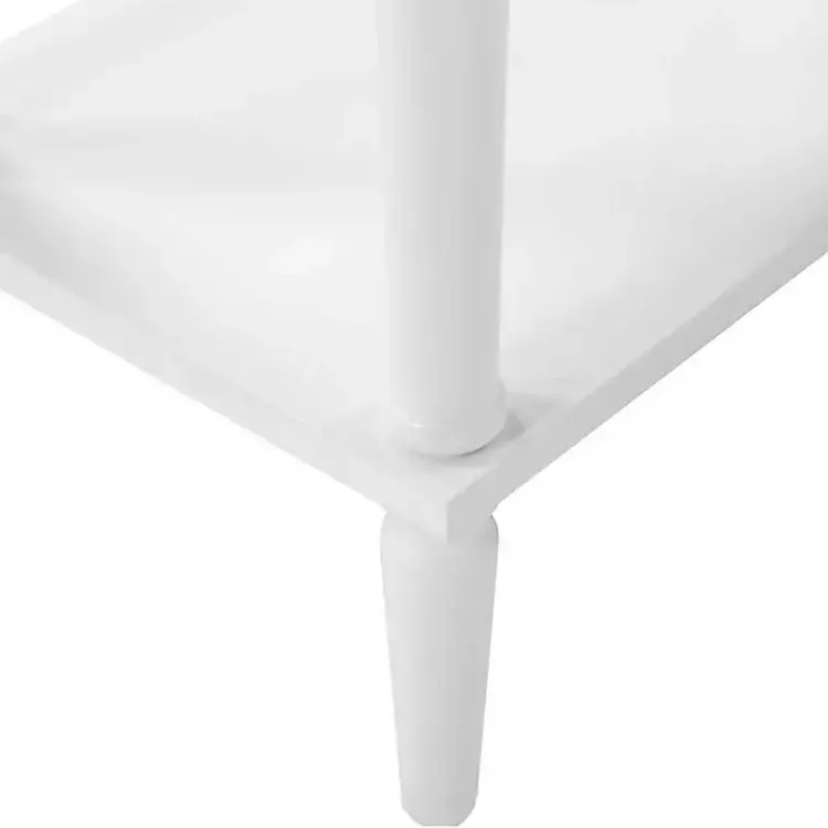 Accent & End Tables-Kirklands Home French Country Single Drawer Accent Table White