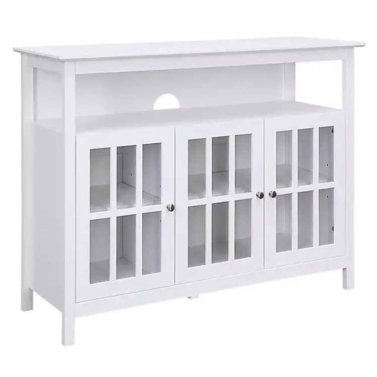 Tv Stands & Media Consoles-Kirklands Home Tiered Deluxe Cali Media Cabinet White