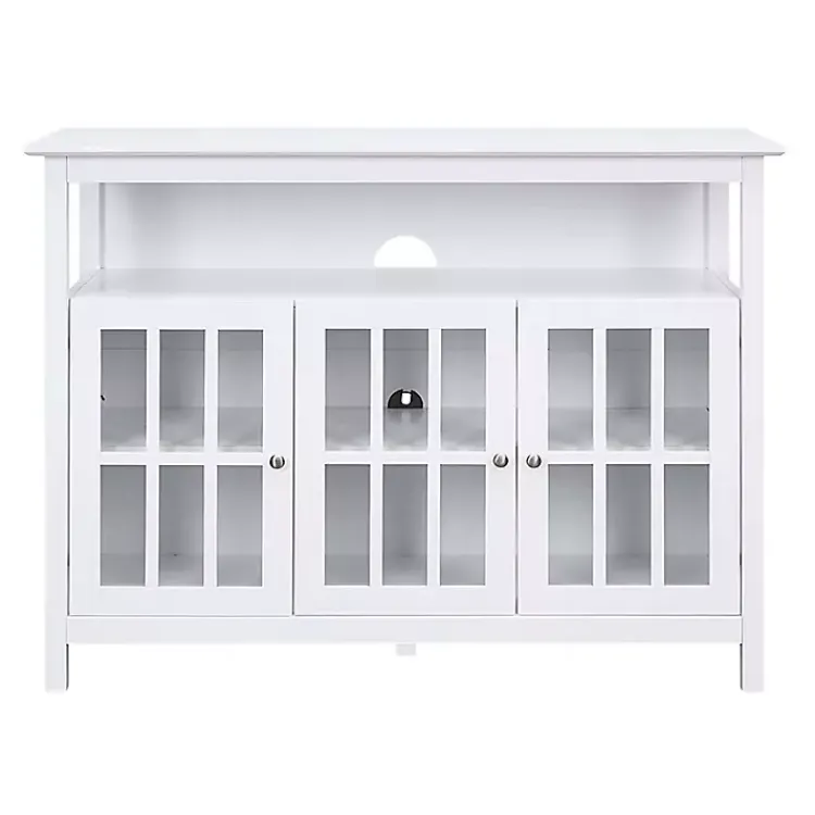 Tv Stands & Media Consoles-Kirklands Home Tiered Deluxe Cali Media Cabinet White