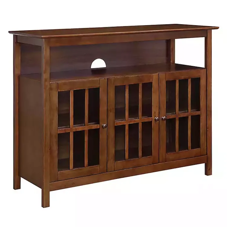 Tv Stands & Media Consoles-Kirklands Home Tiered Deluxe Cali Media Cabinet Brown