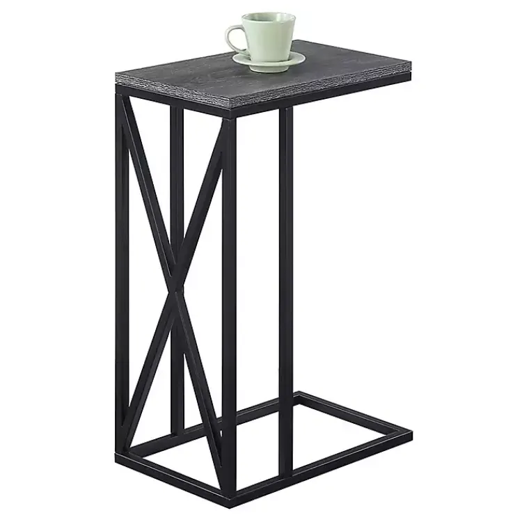 Accent & End Tables-Kirklands Home Gunmetal Tucson C-Table Gray