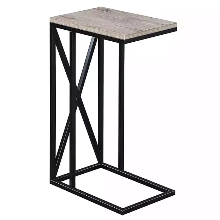 Accent & End Tables-Kirklands Home Whitewash Tucson C-Table Brown