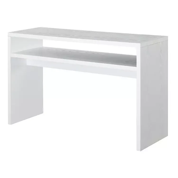 Console Tables-Kirklands Home Wakefield Tiered Console Table White