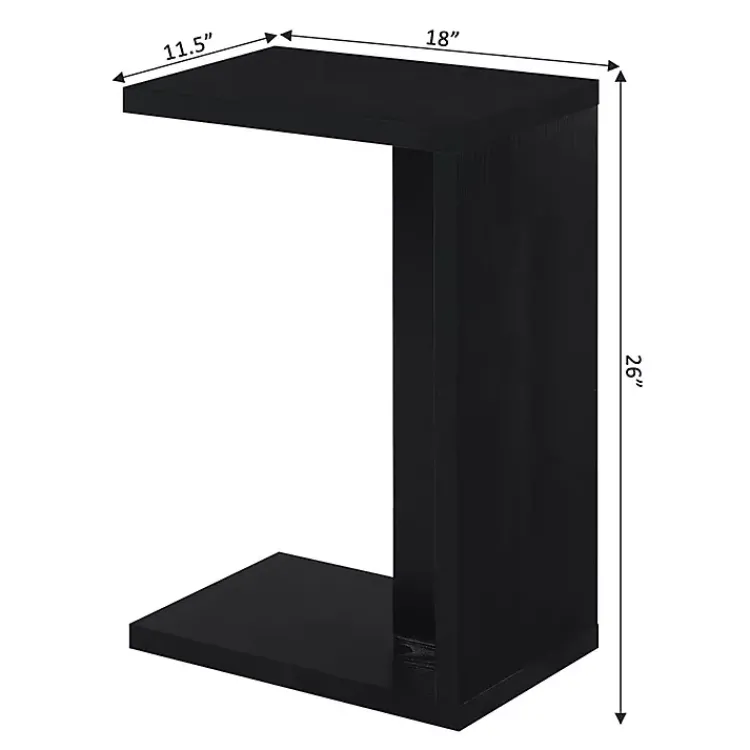 Accent & End Tables-Kirklands Home Wakefield C-Table Black