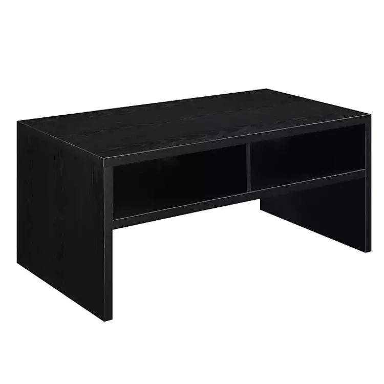 Coffee Tables-Kirklands Home Wakefield Shelf Coffee Table Black