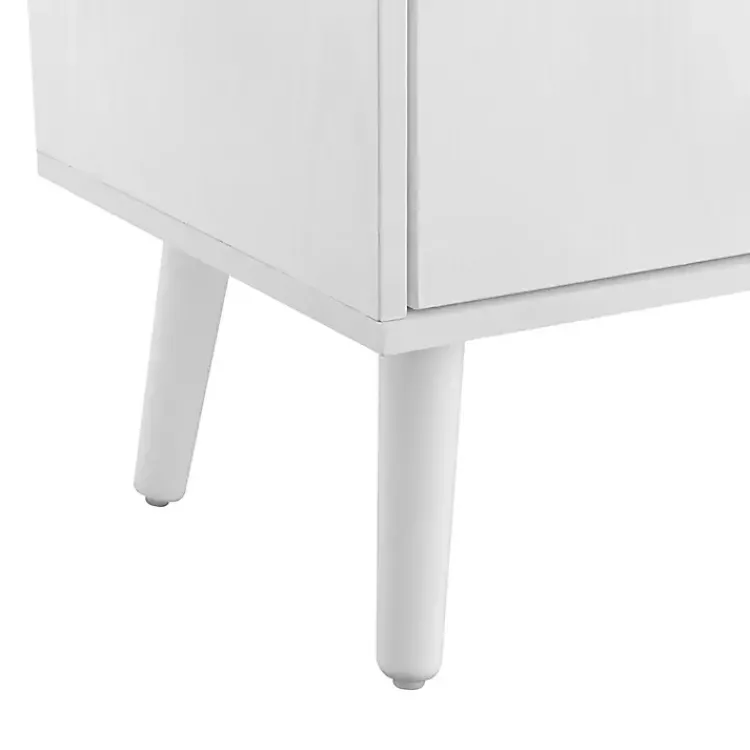Cabinets & Sideboards-Kirklands Home Mid-Century Modern Cubby Cabinet White
