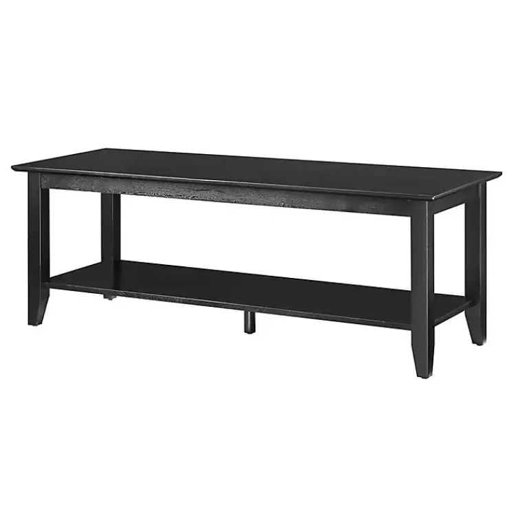 Coffee Tables-Kirklands Home Simple Rectangular Coffee Table Black