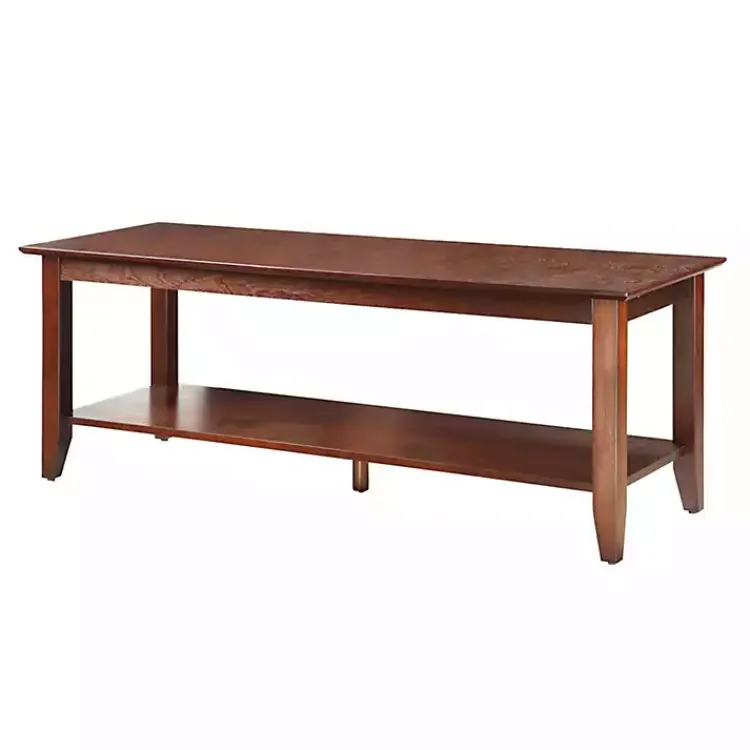 Coffee Tables-Kirklands Home Simple Rectangular Coffee Table Brown