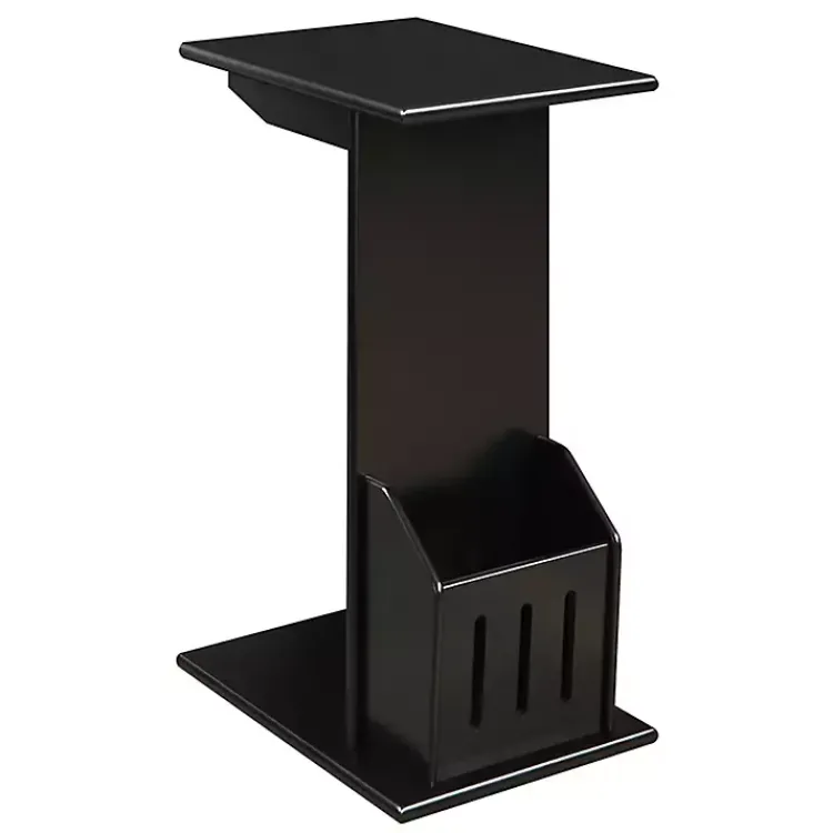 Accent & End Tables-Kirklands Home Accent Table with Magazine Holder Black