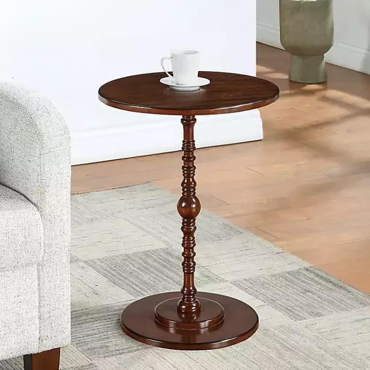Accent & End Tables-Kirklands Home Santel Spindle Accent Table Brown