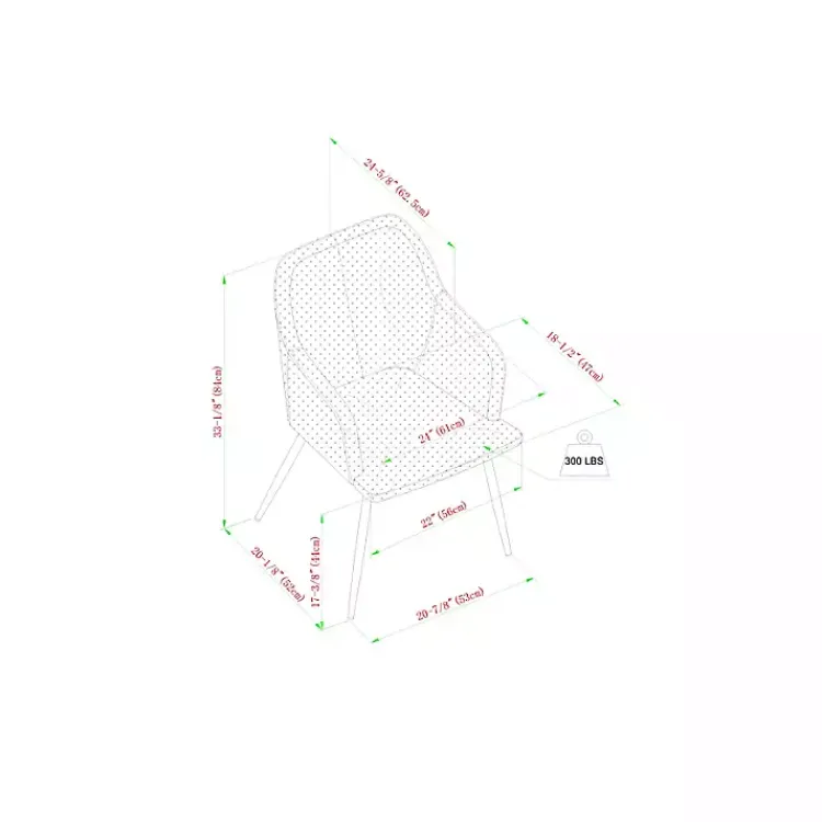 Dining Chairs-Kirklands Home Lily Upholstered Dining Chairs, Set of 2 Gray