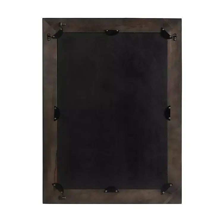 Decorative Mirrors-Kirklands Home Wood Ornate Carved Wall Mirror Black